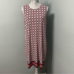 MICHAEL MICHAEL KORS Geometric Sleeveless Shift Dress size XL summer dress